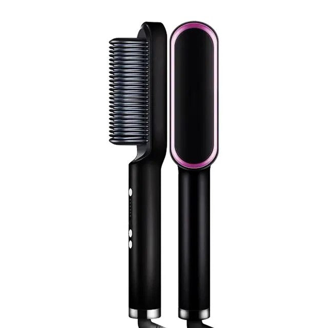 Mini Hair Straightener Brush/ Hot Comb Styling Tool